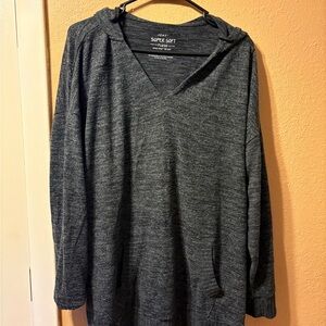 Super Soft Women's Charcoal Hoodie